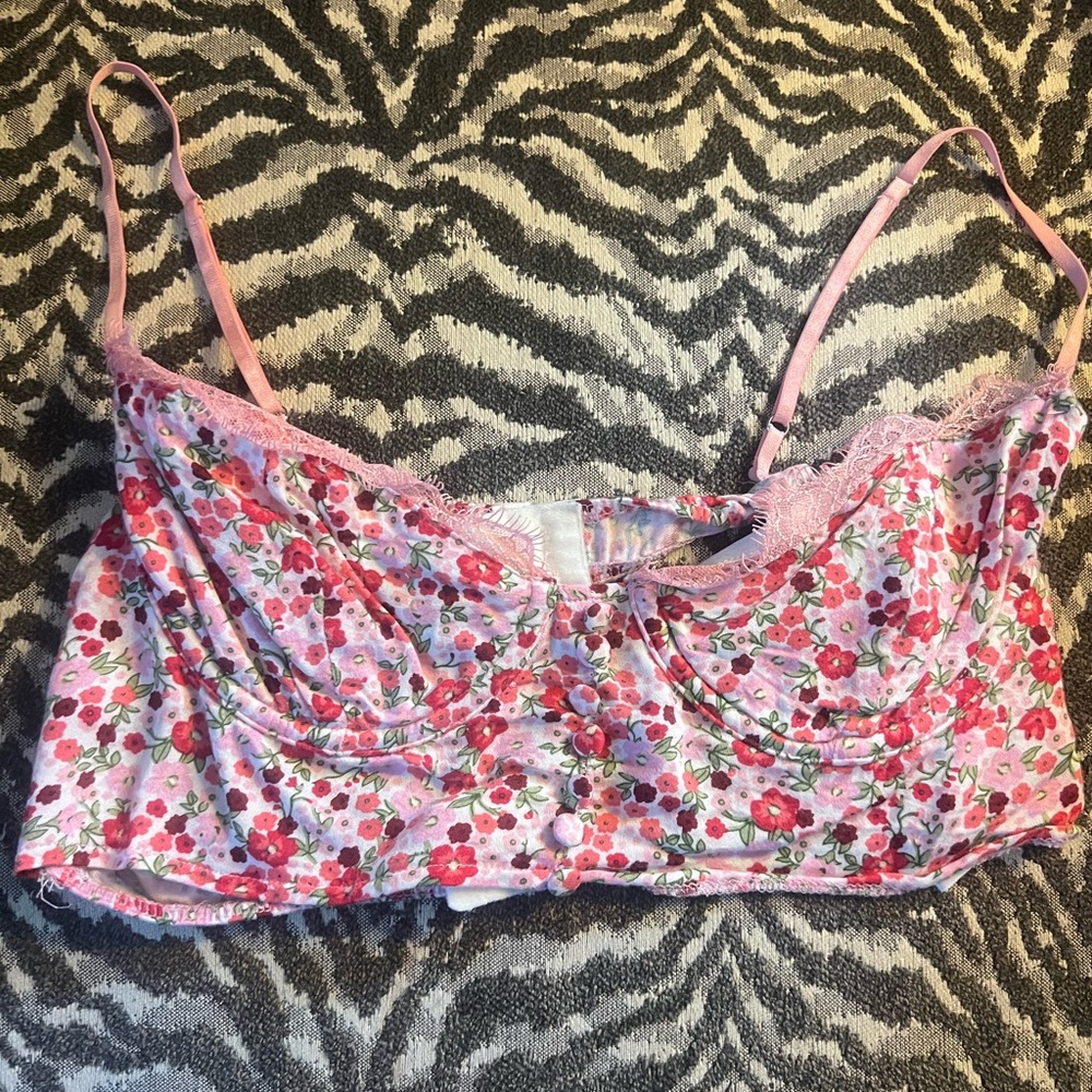 Floral bra top